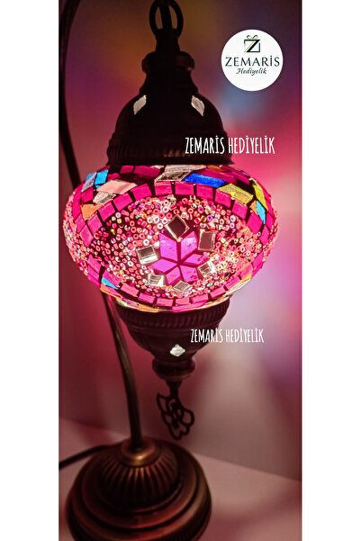 Zem Deveboynu Gece Lambası Otantik Mozaik Lamba abajur