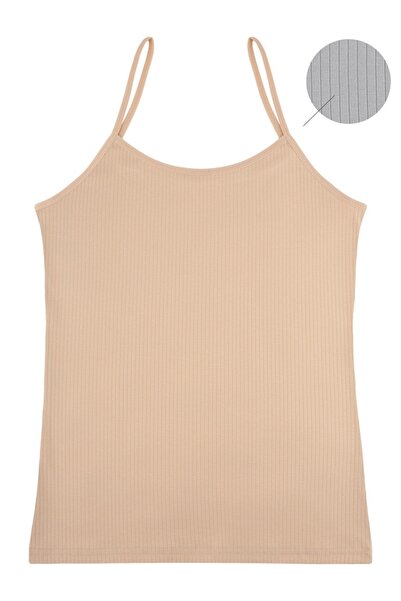 Donella 5-Pack Corded Fabric Cotton Stretch Fabric Women's Undershirt 2323Pd2