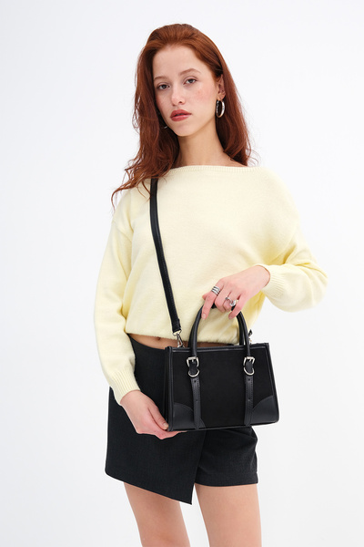 Addax Suede Hand and Shoulder Bag Ç31