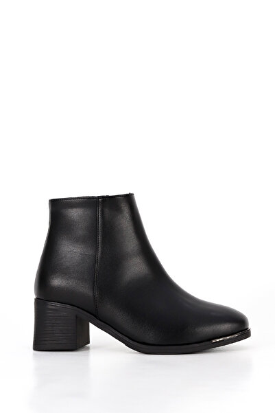 Mamito Ayakkabı CLN 054 Ботуши с ток - ЧЕРЕН - КОЖА