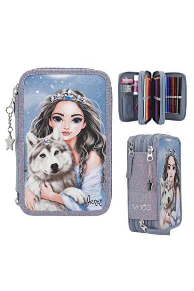 Top Model Тройна калъфка за моливи WOLF