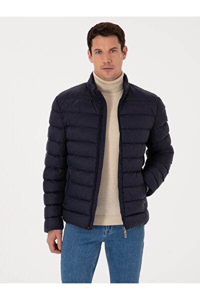 Cacharel Lacivert İnce Kapütone Mont 50319255-VR033