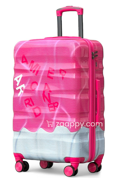 ZAAPPY Hard Shell PC Colorful Printed 24 Inch (20-25kg) Lightweight, Combinat...