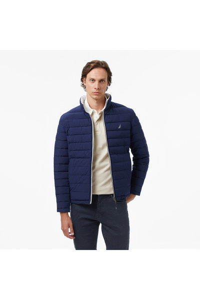 Nautica Erkek Gri & Lacivert Çift Taraflı Mont