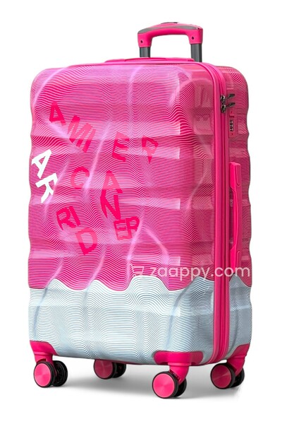 ZAAPPY حقيبة سفر صلبة من البولي كربونات، مطبوع بألوان زاهية، مقاس 28 بوصة (30...