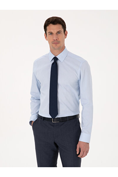 Cacharel Açık Mavi Slim Fit %100 Pamuk Klasik Yaka Oxford Gömlek 50318293-VR003