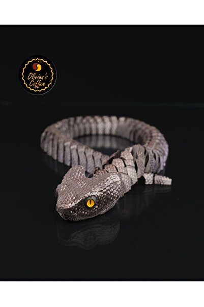 Olivians Coffee Olivian's Flex-Esnek Büyük Çalı Engerek Yılanı (Kahverengi)