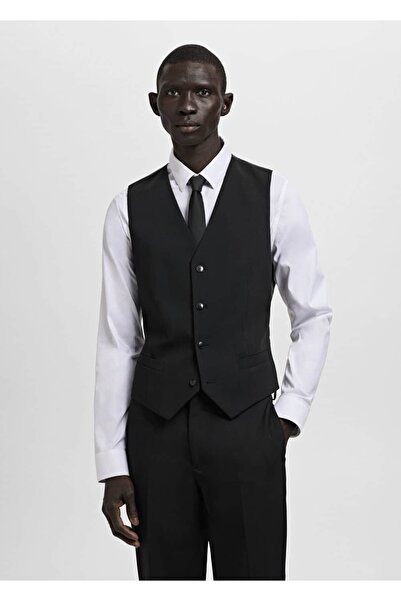 MANGO Man Süper slim fit streç kumaşlı yelek