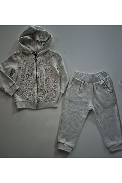 Pamina Girl's Winter Hooded Stylish Tracksuit Top and Bottom Set of 2