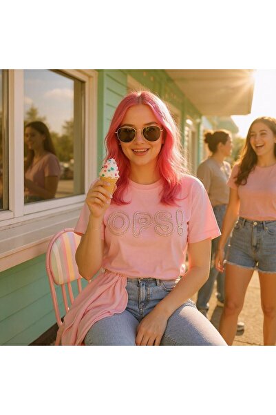 SeaBubbles Ops Sa kamenčićima Oversize kroj Devojčica majica