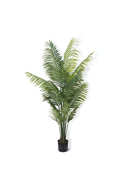 Essentials 360 شجرة نخيل أريكا صناعية بارتفاع 160 سم، نبات صناعي مع وعاء، شجرة صناعية داخلية وخارجية