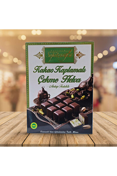 KASTAMONU ERDEM SEPETÇİOĞLU ÇEKME HELVA ÇİKOLATA KAPLI ANTEP FISTIKLI VAKUMLU PAKET 320 GR