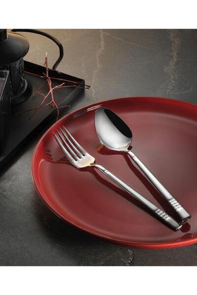 Arsel Nergis Domino Sade 60 Piece Cutlery Set 430 Quality 2.5mm