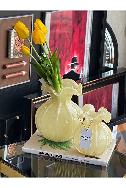 YASAR CONCEPT مجموعة فازات زجاجية من بوميلوس