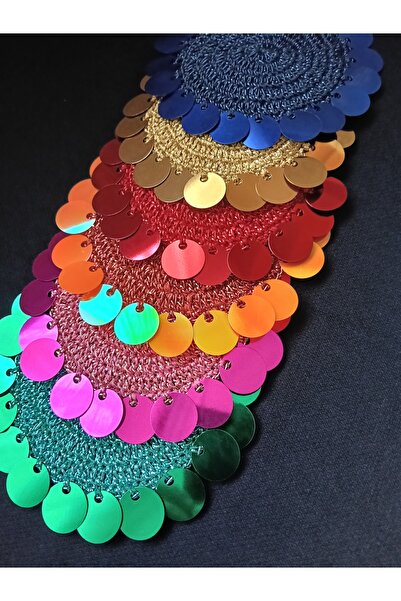 ZEYNEP ELA Kahve yanı pullu sunum pecete 6 lı