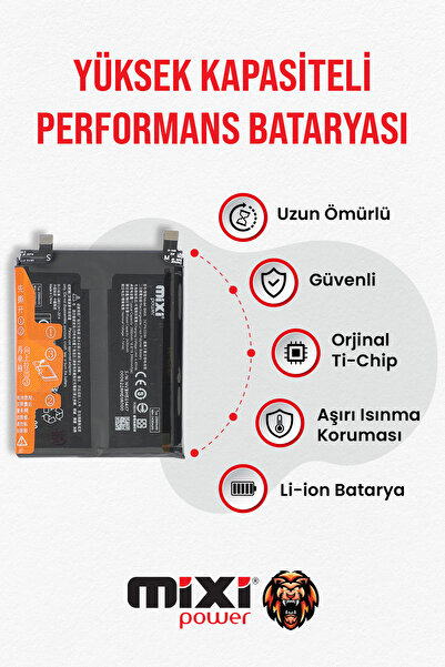 mixipower Xiaomi Mİ 11T Pro Uyumlu Tam Kapasite Batarya TR Garantili