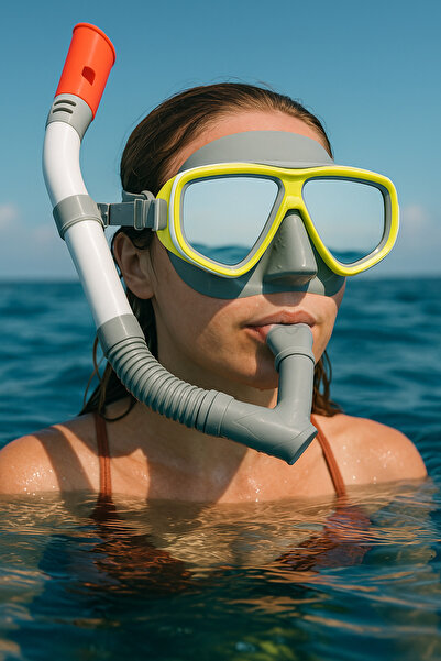 TOYFEST Mira Maske Snorkel Set Dalış Maskesi Deniz Havuz Yüzücü Gözlüğü Gözlü...