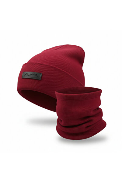Mustran Teen & Adult Unisex Beanie Neck Gaiter Set of 2 | One Size+12 Years | 95% Cotton | Double Layer 4 Layer Ear