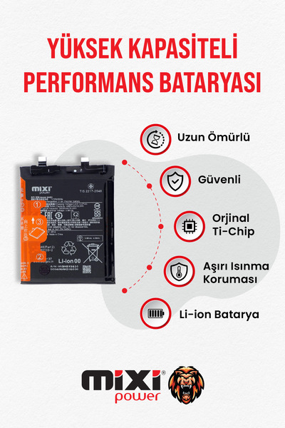 mixipower Xiaomi Mİ 13T PRO / K60 ULTRA / K60 Uyumlu Tam Kapasite Batarya TR ...