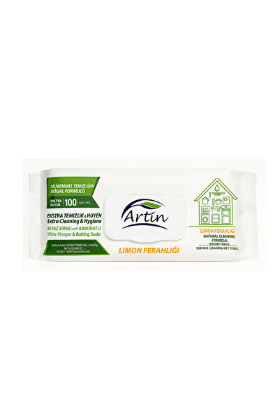 artin , multi-surface wet wipes, vinegar and baking soda
