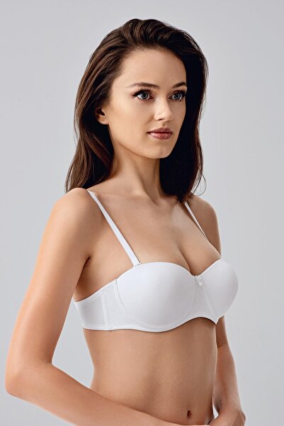 C&City Υποστηριζόμενο Στράπλες Σουτιέν C17055 Λευκό