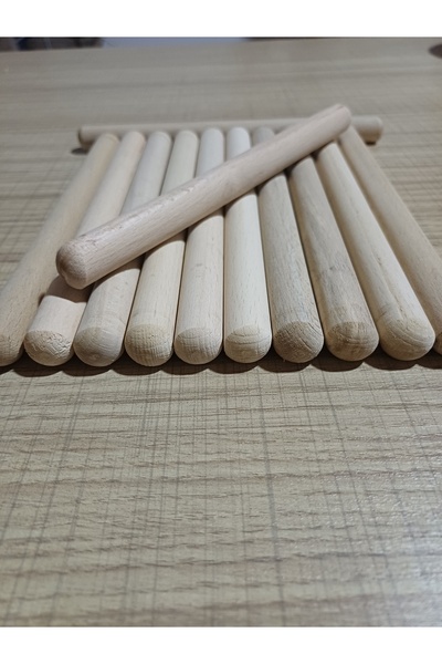 Ahşap Ritim Çubuğu 1 Çift (2 Adet) 25mm Çapında