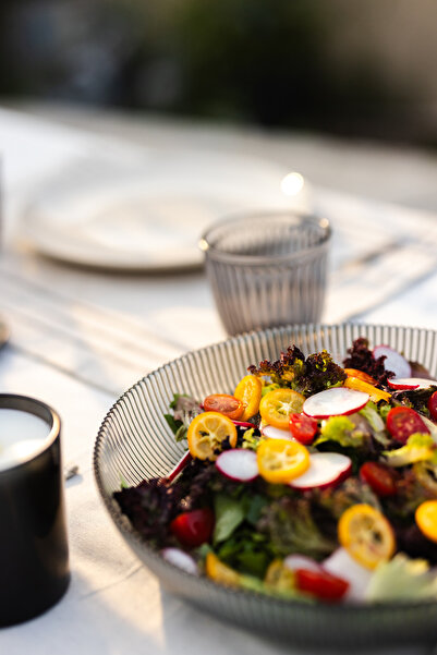 Rakle Splendid Glass 2-Piece Salad Bowl Set Smoked 25 cm - 30 cm