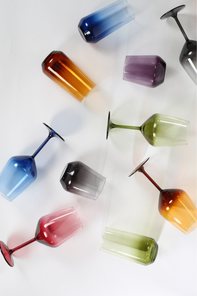 Rakle New iconic 4-piece water glass set smoked 425 cc