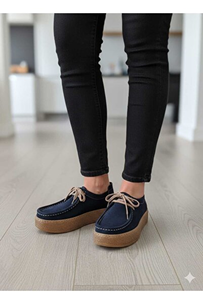 Henne класичні ортопедичні черевики з натуральної шкіри, замша, темно-сині