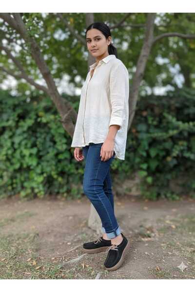 Henne Classic Shoes Orthopedic Genuine Leather Suede Black