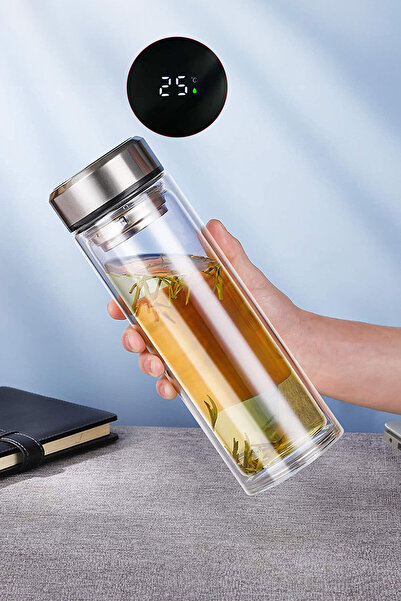 Trendmiya Borosilicate Double Wall 300 ml Graduated Glass Flask