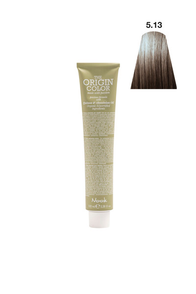 Nook Origin Color Profesyonel Saç Boyası 100ml - Açık Bej Kahve/Küllü Kestane...