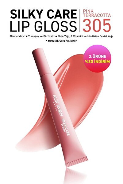 Alix Avien Dolgun Gürünüm ve Nemlendirici Etkili Dudak Parlatıcısı - Silky Care Lipgloss 305 Pink Terracotta
