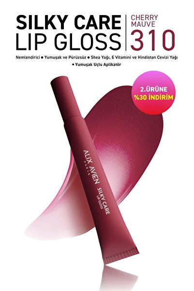 Alix Avien Dolgun Gürünüm ve Nemlendirici Etkili Dudak Parlatıcısı - Silky Care Lipgloss 310 Cherry Mauve
