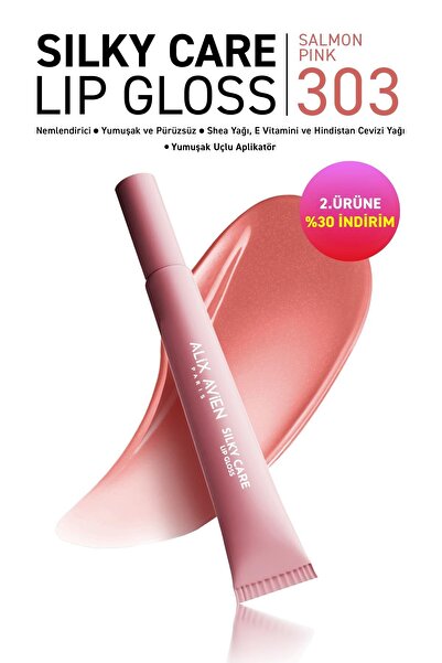 Alix Avien Dolgun Gürünüm ve Nemlendirici Etkili Dudak Parlatıcısı - Silky Care Lipgloss 303 Salmon Pink