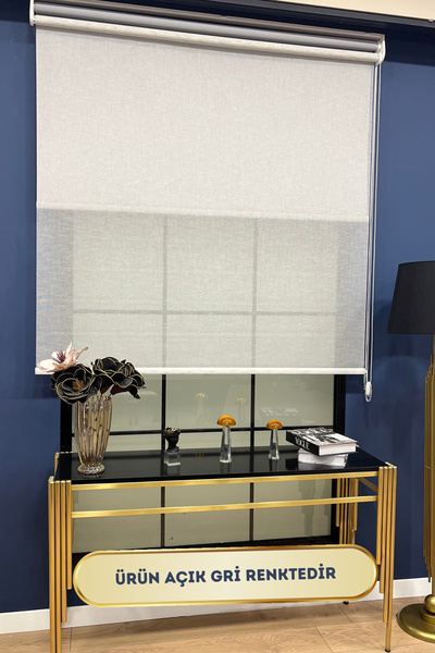 VOLPER MEKANİK VP1075 Çift Mekanizmalı Modern Tül ve Stor Perde Kırçıllı Zemi...