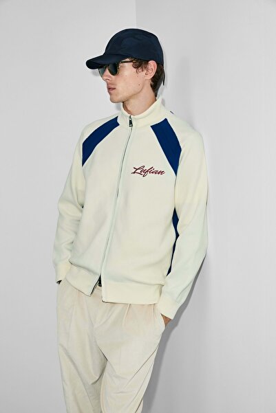 Lufian 112100081 Shine Men's Cardigan Men's Jacket White