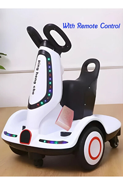 Primo Plus سكوتر كهربائي متعدد الوظائف للأطفال، 4 عجلات مع محرك مزدوج، موسيقى...