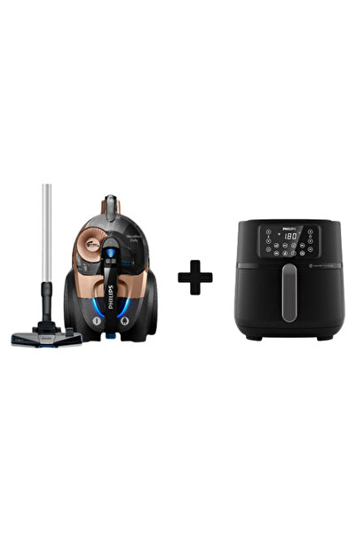 Philips XB7151/07-HD9285/96 Torbasız Marathon Süpürge - 5000 Serisi XXL Connected Airfryer