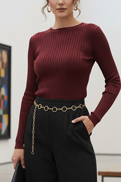 Duke Nickle Curea de lanț reglabilă pentru femei, cu lanț de aur, cu figură d...