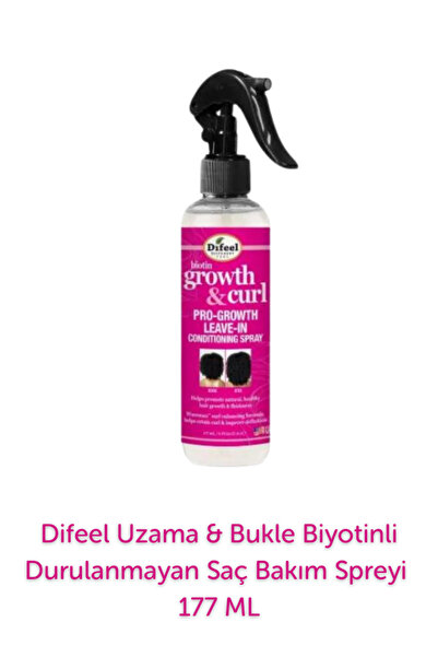 Difeel Biotin Growth & Curl Durulanmayan Saç Bakım Spreyi 177ML