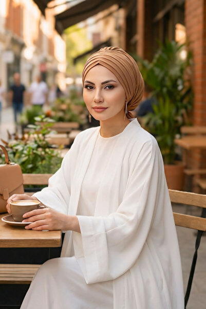 Aisha's Design Πλισέ καπέλο Aerobin, B-86A, Camel