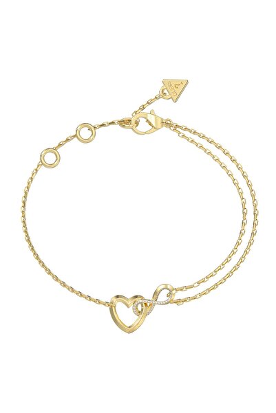 Guess JGUJUBB05531JWYGS سوار نسائي على شكل قلب