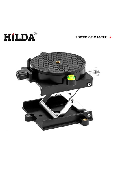 Hilda حامل رفع قابل للتعديل لمستوى الليزر قابل للدوران 360 درجة وطاولة رفع جه...