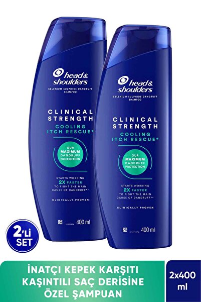 Head & Shoulders Clinical Strength Cooling Itch Rescue Karşıtı Şampuan 400 ml...