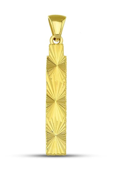 Altınkesesi 14 Ayar Altın Kalemli Parlak I Harfi Kolye Ucu