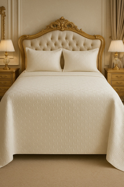 Çeyiz Bahçesi Harem Çift Kişilik Yatak Örtüsü Takımı