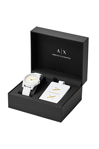 Armani Exchange Ax7126 Women's Set Wristwatch and Luggage Tag
