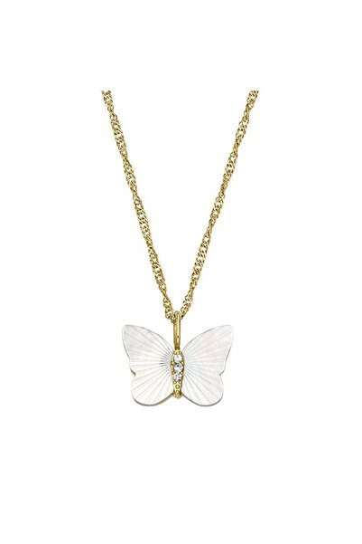 Fossil JF04424-710 Butterfly Women's Necklace