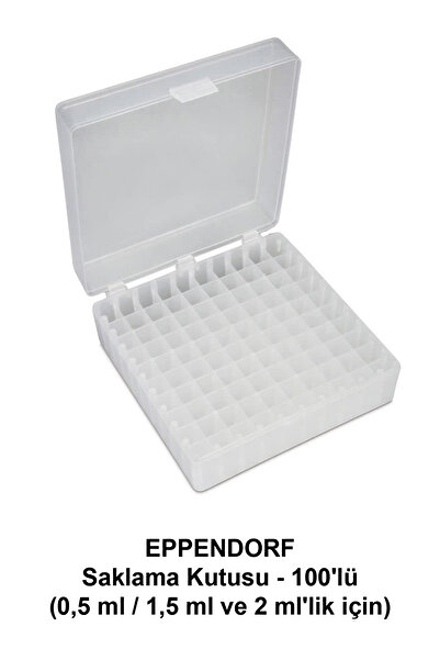 ATEL-SAN EPPENDORF Saklama Kutusu - 100'lü (0,5 ml / 1,5 ml ve 2 ml'lik için)